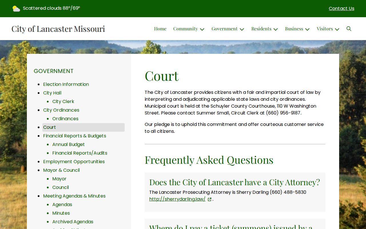 Lancaster criminal records at Lancaster Municipal Court