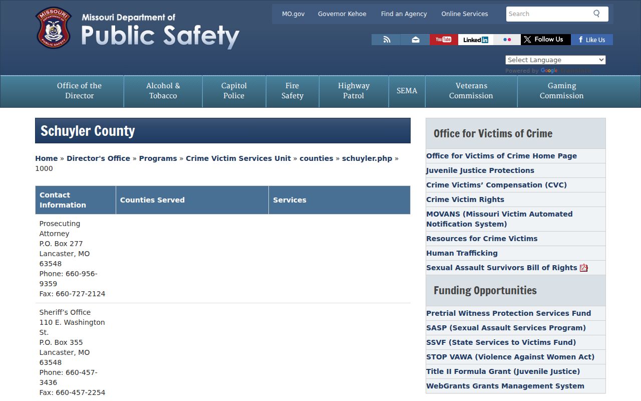 Queen City criminal records and Schuyler County justice contacts